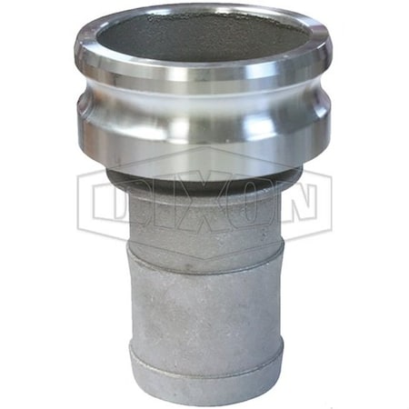 Dixon Type E Cam and Groove Reducing Coupler, 4 x 3 in Nominal, Male Adapter x Hose Shank End Style, Alumi 4030-E-AL